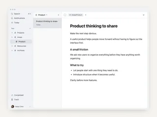 Task notes that make tomorrow easier: prepare a team meeting